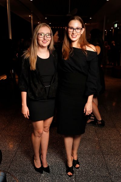 eliza farrell and ashleigh law at greek club launch