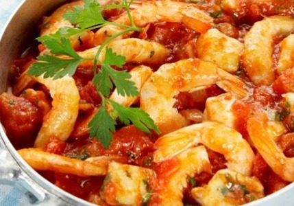 prawn saganaki