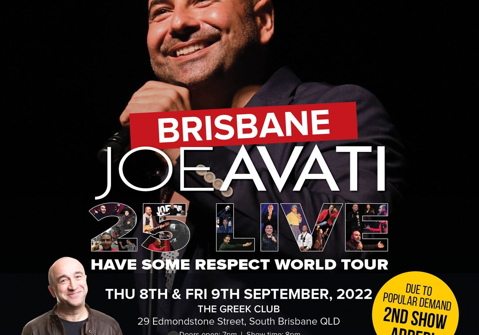 joe avati tour sydney