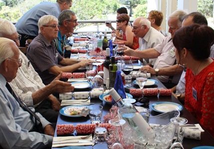 family dining at the greek club